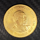 1980 Kenya 25 Cents   Nickel-brass Coin Km 18 Uncirculated