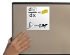 Cool Funny Maths Dy Dx Integral Milk   Cow Joke Awesome Idea Gift Fridge Magnet