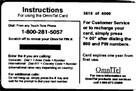 Vtg Xtramart Flowers  10 Omnitel Phone Calling Card Collectible