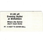 Billy Crash Craddock   Becky Hobbs Concert Ticket Stub Dover De 6 18 93 Rare