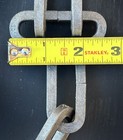 1 Yd Forged Steel Chain  Large Old Vtg Primitive Antique Style Metal Rain Link
