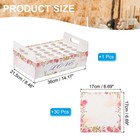 Wedding Confetti Cones Holder Box  30 Holes Confetti Stand Tray Box  White  Pink