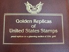 22k Golden Replicas Of United States Stamps  75  1988-1990 Usa Postal Mail