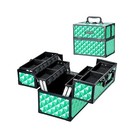  Large Makeup Train Case  Travel Makeup Box Organizer I Portable Makeup Case 