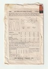 1955 Butterick 6766 Sewing Pattern Mid Century Dress  