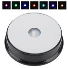 Led Light Display Base Stand Seven Color Lamp Holder Crystal Glass Art Figurinmn