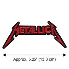 Metallica Iron On Patch 5 25  Heavy Metal Rock Music Band Embroidered Applique