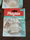 New Playtex Flat Top Medum Flow Nipples Lot Of 4