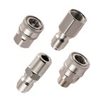 Quick Connect Adapter Kit 3 8  Npt Male Female Pressure Washer Stainless Steel
