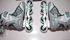 Roller Derby Aerio Q60 White Grey Mint Roller Blades Size 9