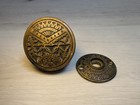 Antique Victorian Eastlake Bronze Latch   Door Knob Set Spring Loaded Foot Lock