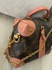Louis Vuitton Petite Malle Souple Pink gold Strap Shoulder Bag