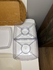 Longaberger Large Basket W  4 Protectors 3 Lids Dividers Insert Set 22    Usa