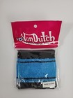 Von Dutch Vintage Terry Cloth Wristband Sweatband Blue And Black