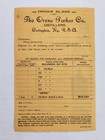 C1900 Antique Old Maid Whiskey Covington Ky Orene Parker Co Order Form Bourbon
