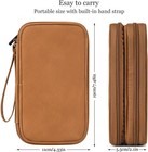 Electronic Organizer Travel Cable Accessories Case Waterproof Bag Brown