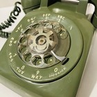 Vintage Western Electric Bell System Rotary Dial Desk Telephone Olive Green Usa