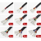 16-30 Awg Multi Core Pvc Cable 2 3 4 5 6 7 8 9 10 Core Signal Power Data Wire
