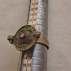 Ultra Rare Ancient Silver Antique Roman Ring Artifact Stunning With Red Stone