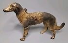 Rare Antique Cast Iron Doorstop  borzoi russian Wolfhound  Ca 1930