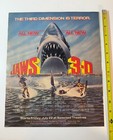 Vintage 1983 Jaws 3-d Movie Theater Advertisement Print Ad
