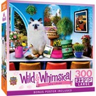 Masterpieces - Wild   Whimsical - Catnip Cultivator 300 Piece Ez Grip Puzzle