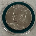 One    ike  Eisenhower 1974      ike Silver Dollar    uncirulated