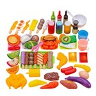 Play Food Toys Set Kids Pretend Cooking Play Kitchen Set Cookware Bbq New