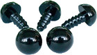 100 Pcs Diy Black Plastic Teddy Bear Safety Eyes With Washers  15 Mm  - Doll    