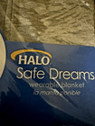 Halo Safe Dreams Micro Fleece Wearable Blanket Sleep Sack Gray Birth-6 Months