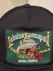 Rare Vintage Lahaina Kaanapali   Pacific Railroad Maui Hawaii Black Snapback Hat