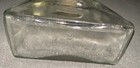Vintage Clear Glass Square Decanter Bottle  Glass Decanter With Lid stopper 12x6
