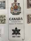 Canada 1867-1967 Centennial Issue Mint Stamp Set In Case Holder - Box