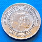 French India Pondich  ry 2 Annas 2021 Unc Cow Unusual Coinage
