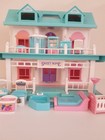 Vintage My Sweet Home Doll House Foldable Play Set Accessories Kids 1990 s