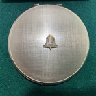 Vtg Stratton Gold Tone Powder Compact Sifter Southwestern Bell Award W Box 