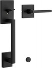 Kwikset San Clemente Matte Black Entry Door Handleset Non-locking No Deadbolt