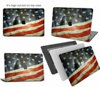 Flag World Map Pattern Rebberized Hard Case Cover For 2026 New Macbook Air Pro