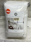 Hotel Collection Diamond Dobby Quilted  2  Euro Sham White Set Of 2 New