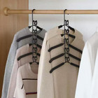 8 Pcs Multi Layer Clothes Hangers 5 In 1 Sweater Shirt Hanger For Shirts Space