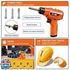 Kids Tool Bench - Kids Tool Set With Electric Toy Drill And Realistic Tools 7