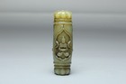 Chinese Antique Natural Old Hetian Jade Hand-carved Guanyin Pendant Statues