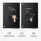 Black Dry Erase Board  36  X 24   2  X 3   Magnetic Large Black Glass Board F   