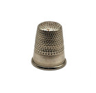 Vintage Silver Tone Thimble Size 8 Made In Germany Sewing Collectible