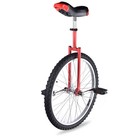 24  Wheel Unicycle W  Skid Proof Moutain Tire Chrome Uni-cycle Cycling Bike Red