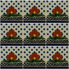 Mexican Tile Talavera Tiles High-quality Hand Painted Flower Tile T-11