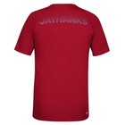 Kansas Jayhawks Ncaa Adidas Men s Red Post Climalite T-shirt