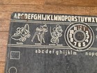 Antique Disney Wdp Chalkboard Mickey Mouse Dumbo School Barricks Blackboard