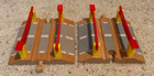 Brio World Train Tracks Railway Crossing  2 Level Crossings   1 Sign Post