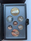 1984 Royal Canadian Mint Double Dollar Proof Set 7 Coin With Coa In Case